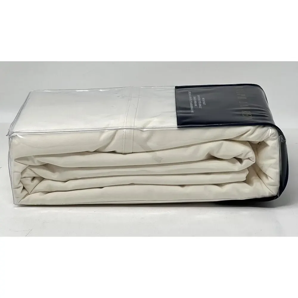 Ralph Lauren RL 464 Thread Count KING Flat Sheet Regatta Cream Cotton Percale